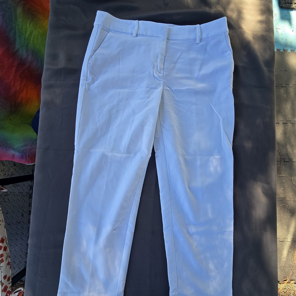 LOFT White Riviera Slim Pants A-5